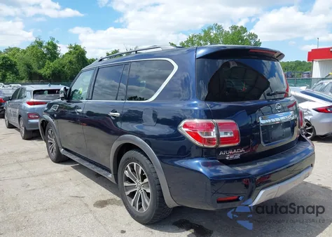 2017 Nissan Armada Sl из США, поврежденный, VIN JN8AY2NC9H9501668